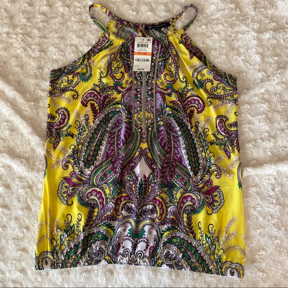 NWT I.N.C. Petite Floral Mix Top